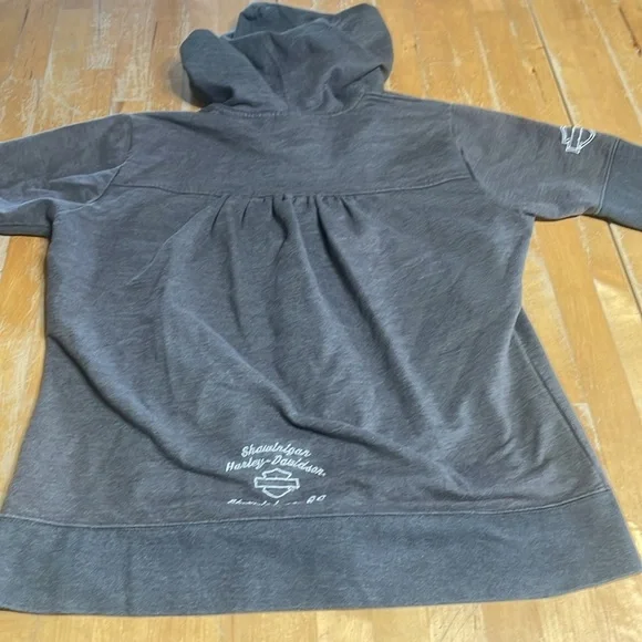 Harley-Davidson women’s  Gray Zip-Up Hoodie - Picture 6 of 9